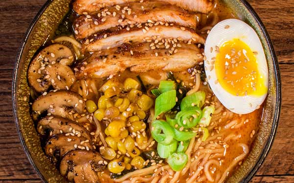 Recipe Quick Chicken Ramen With Turmeric Miso And Sainsbury S